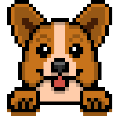 Pixel Art Dog